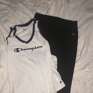 Champion tank top and leggings bundle